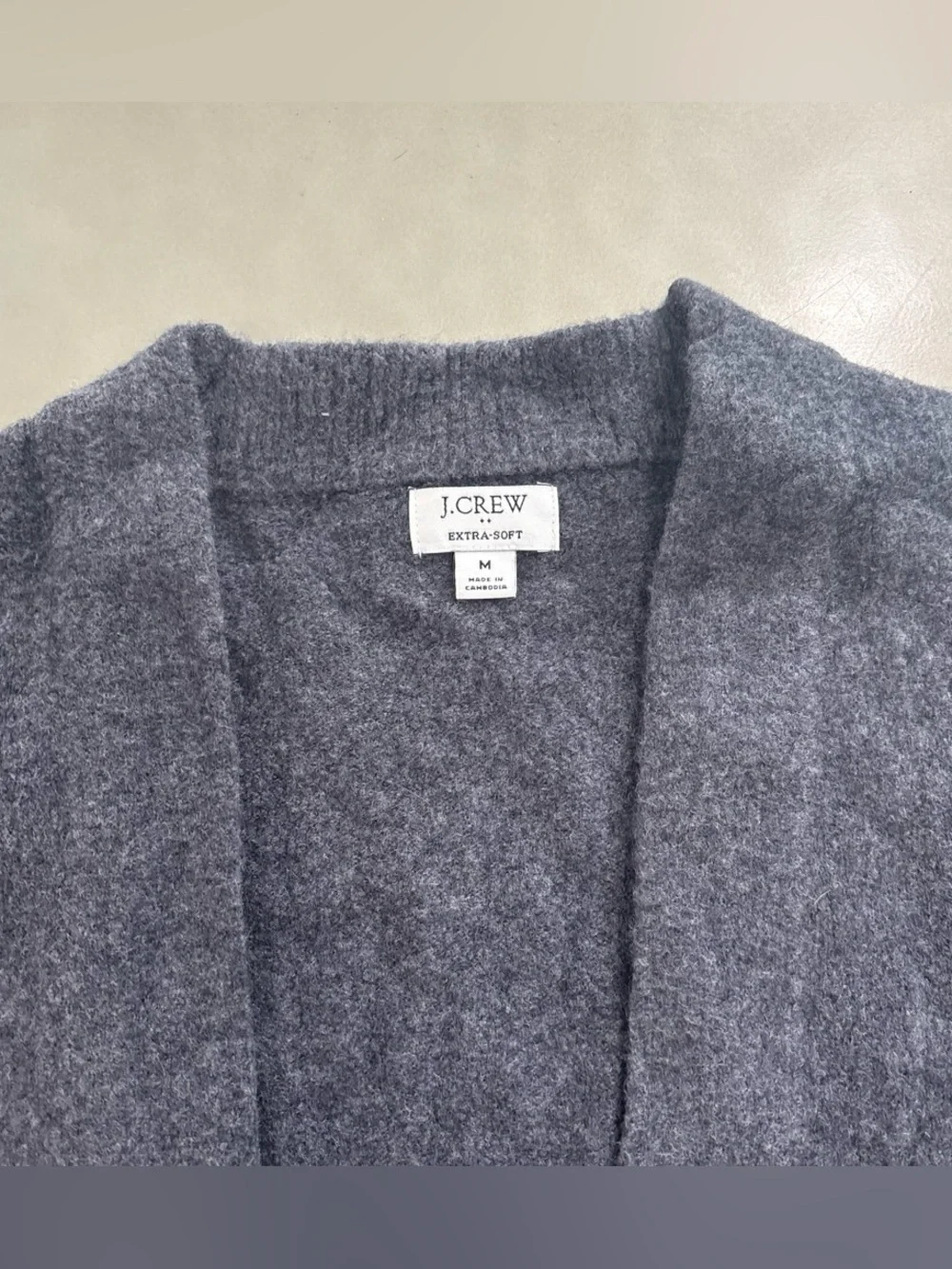J. Crew Cozy Cardigan Sweater - Charcoal Gray